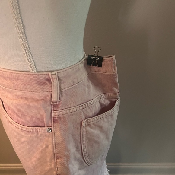 Free People Pink Denim Skirt - Picture 8 of 10